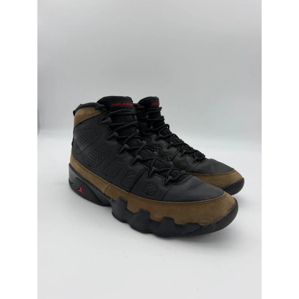 Jordan 9 Retro Olive 2024 Black Light Olive True Red HV4794-030 Mens 10.5